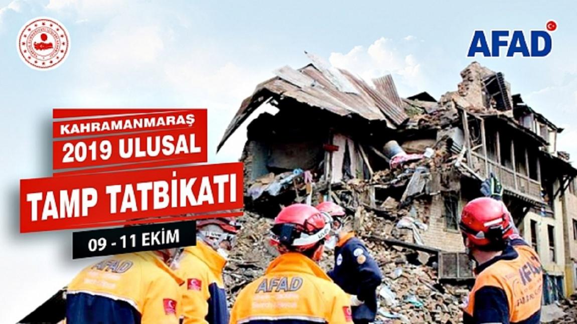 AFAD, Türkiye Afet Müdahale Planı (TAMP) Deprem Tatbikatı